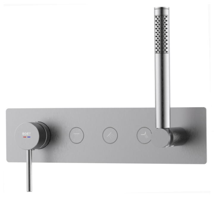 Kit monomando ducha empotrado 3-vías TUBE níquel - 40149/NQ 1