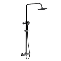 Conjunto monomando ducha TUBE negro cromo - 82430/3/BC 1