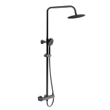 Conjunto monomando ducha TUBE negro cromo - 82430/3/BC 1