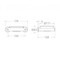 Jabonera pared ERGOS negro mate - SOP02NM