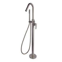 Monomando baño-ducha a suelo ALEXIA níquel cepillado - 368503DNC 1