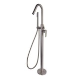 Monomando baño-ducha a suelo ALEXIA níquel cepillado - 368503DNC 1