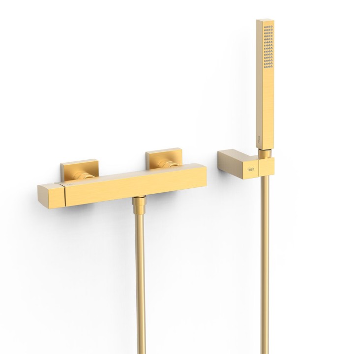 Monomando ducha SLIM-TRES oro mate - 20216701OM 1