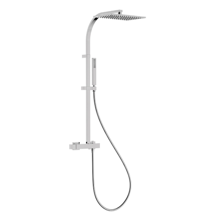 Conjunto monomando ducha SLIM-TRES MURAL cromo - 20219101 1