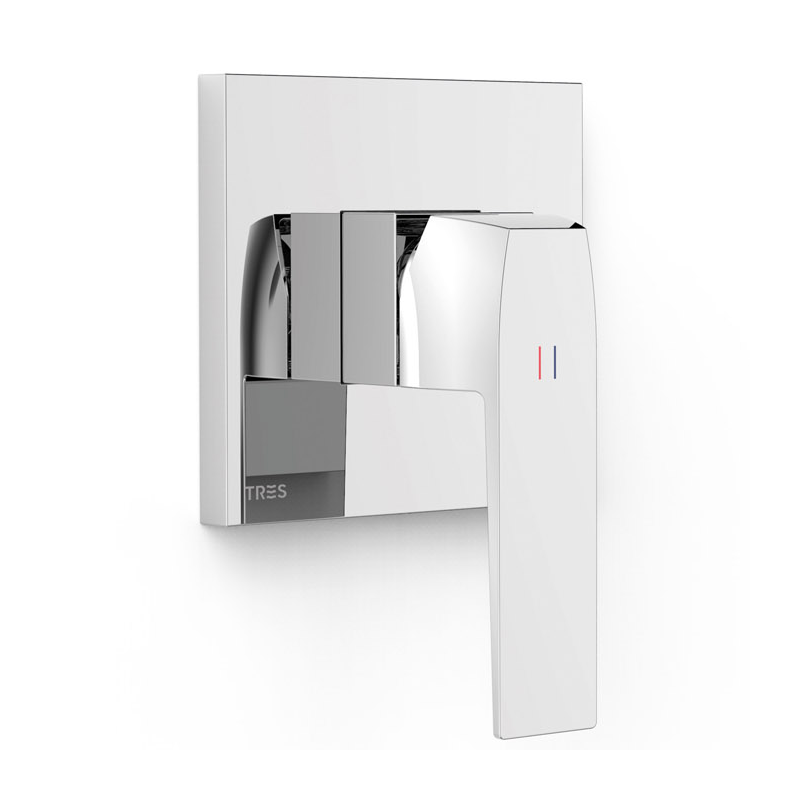 Monomando ducha empotrado 1-vía SLIM-TRES RAPID-BOX cromo - 20227810