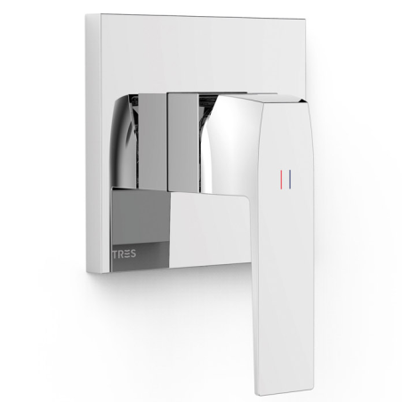 Monomando ducha empotrado 1-vía SLIM-TRES RAPID-BOX cromo - 20227810 - Tres