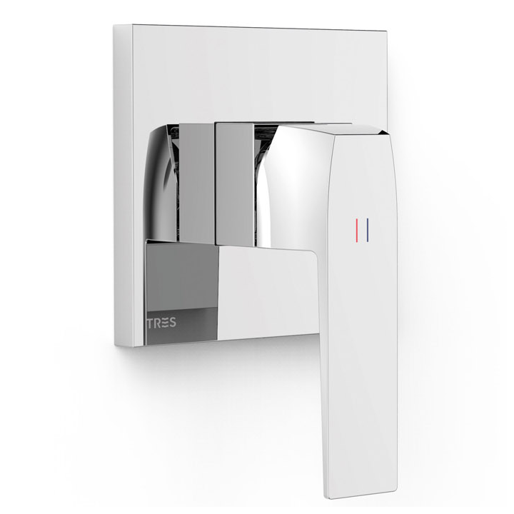 Monomando ducha empotrado 1-vía SLIM-TRES RAPID-BOX cromo - 20227810 1
