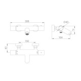 Termostático baño-ducha MONZA negro mate - BTM039-4NG 2
