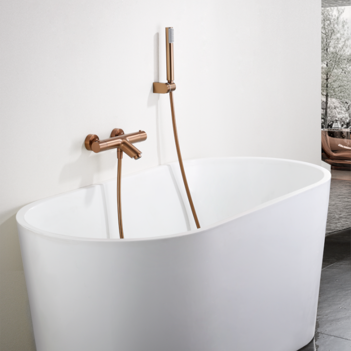 Termostático baño-ducha MONZA oro rosa cepillado - BTM039-4ORC 3
