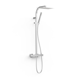 Conjunto termostático ducha OVER-WALL cromo - 19039306 1