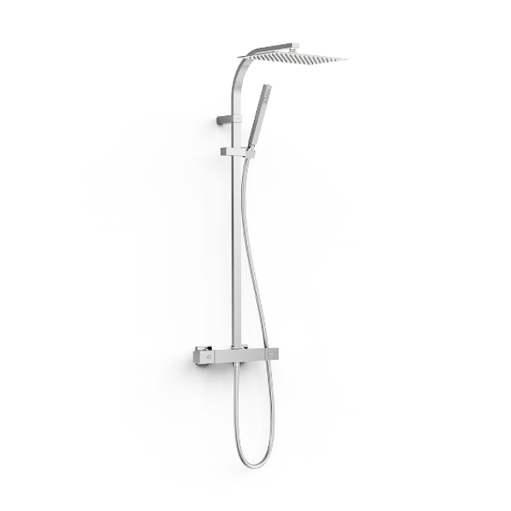 Conjunto termostático ducha OVER-WALL cromo - 19039306 1