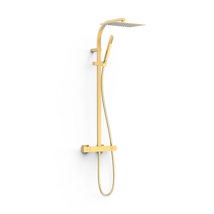 Conjunto termostático ducha OVER-WALL oro mate - 19039306OM 1