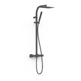 Conjunto termostático ducha OVER-WALL negro mate - 19039306NM 1