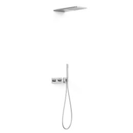 Kit termostático ducha empotrado 2-vías B-SYSTEM cromo - 30725205 1