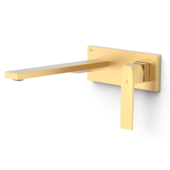 Monomando lavabo empotrado SLIM-TRES oro mate - 2023003*OM - Tres