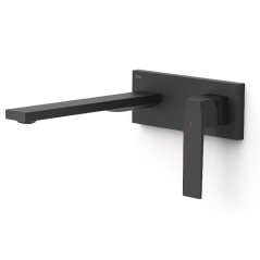 Monomando lavabo empotrado SLIM-TRES negro mate - 2023003*NM- Tres