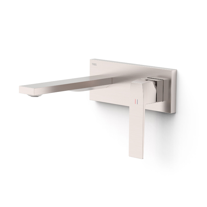 Monomando lavabo empotrado SLIM-TRES acero - 2023003*AC 1