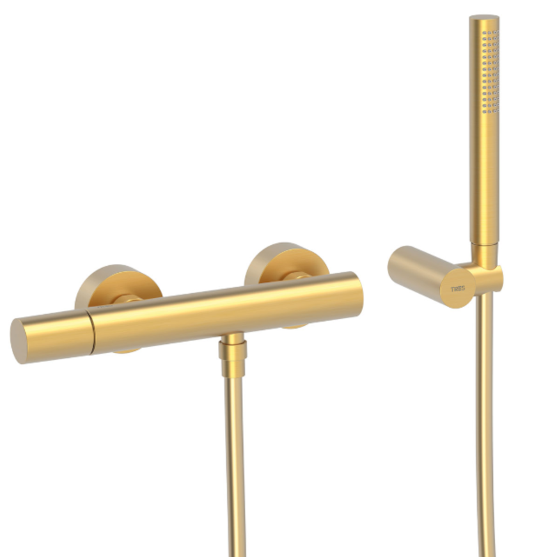 Monomando ducha STUDY-TRES oro mate - 26116701OM
