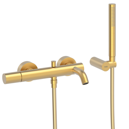 Monomando baño-ducha STUDY-TRES oro mate- 26117001OM - Tres