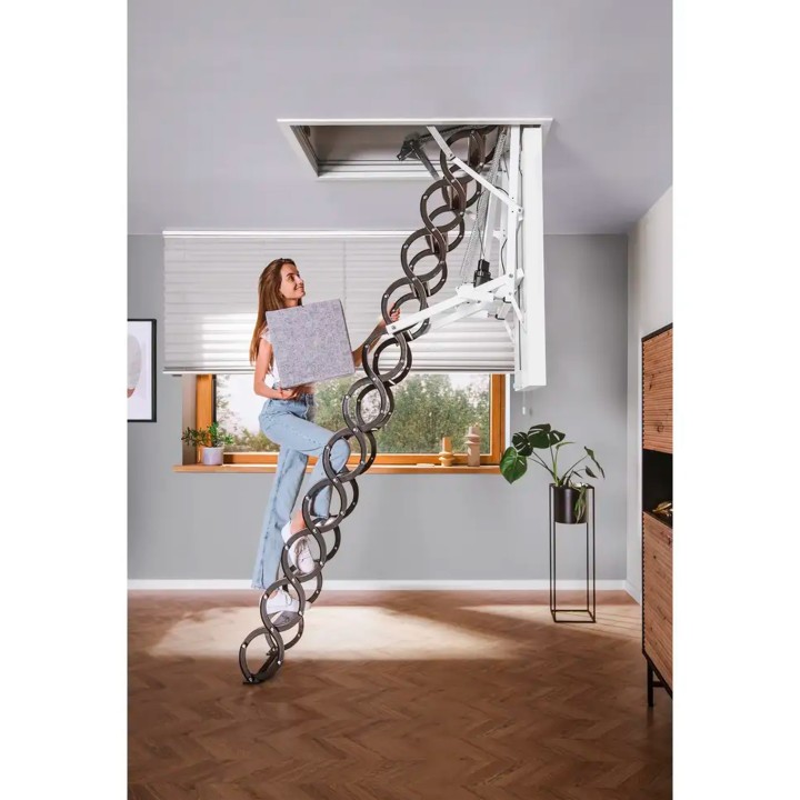 Escalera escamoteable de tijera metálica LET ELECTRIC - Fakro 4