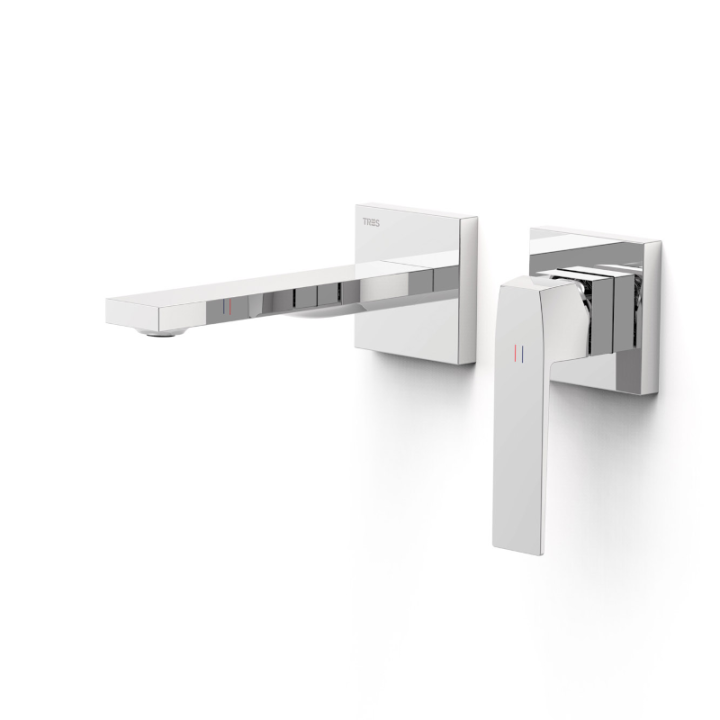 Monomando lavabo empotrado SLIM-TRES cromo - 2023002* 1