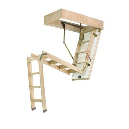 Escalera escamoteable de tramos de madera C3T ISO madera - Maydisa 1