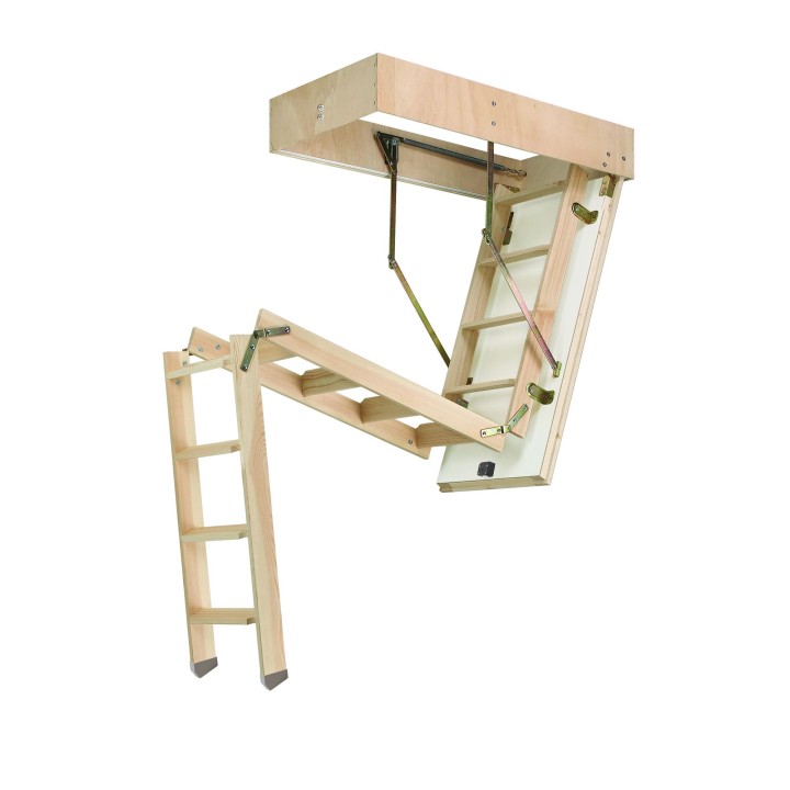 Escalera escamoteable de tramos de madera C3T ISO madera - Maydisa 1