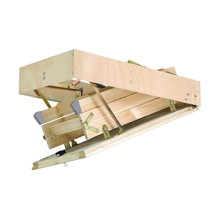Escalera escamoteable de tramos de madera C3T ISO madera - Maydisa 4