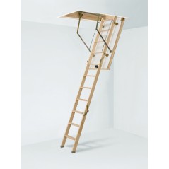 Escalera escamoteable de tramos de madera C3T ISO madera - Maydisa