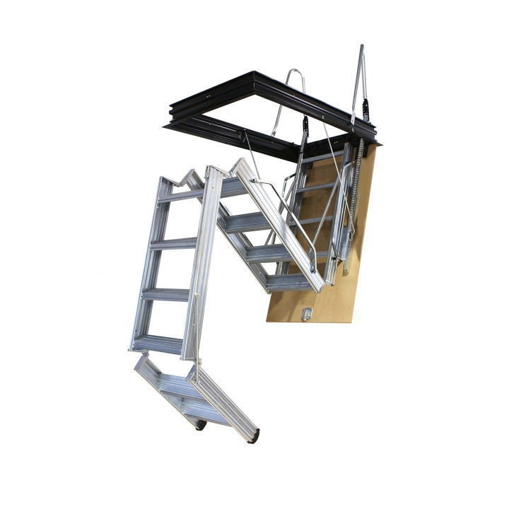 Escalera escamoteable de tramos PK-4 metálica galvanizada - Maydisa 1
