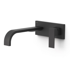 Monomando lavabo empotrado CUADRO-TRES negro mate - 0063003*NM - Tres