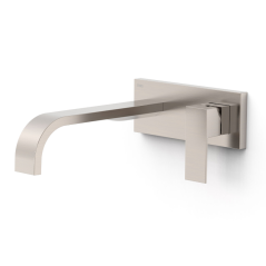 Monomando lavabo empotrado CUADRO-TRES acero - 0063003*AC - Tres