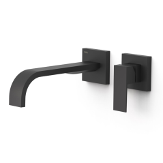 Monomando lavabo empotrado CUADRO-TRES negro mate - 0063002*NM - Tres