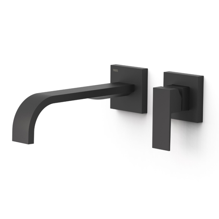 Monomando lavabo empotrado CUADRO-TRES negro mate - 0063002*NM 3
