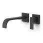 Monomando lavabo empotrado CUADRO-TRES negro mate - 0063002*NM
