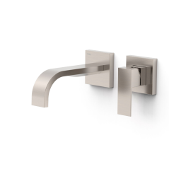 Monomando lavabo empotrado CUADRO-TRES acero - 0063002*AC - Tres