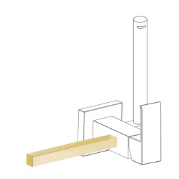 Accesorio porta toallas bidé WC oro mate - 03412402OM 1