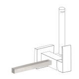 Accesorio porta toallas bidé WC acero - 03412402AC 1
