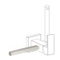 Accesorio porta toallas para bidé WC acero - 03412402AC