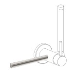 Accesorio porta toallas bidé WC acero - 03412401AC 1