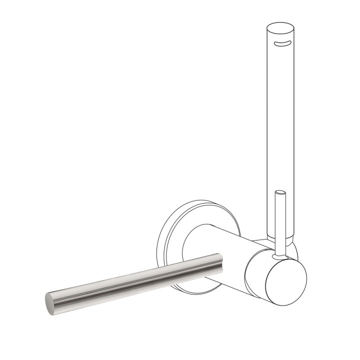 Accesorio porta toallas bidé WC acero - 03412401AC 1
