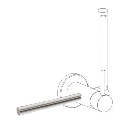 Accesorio porta toallas bidé WC cromo - 03412401 1