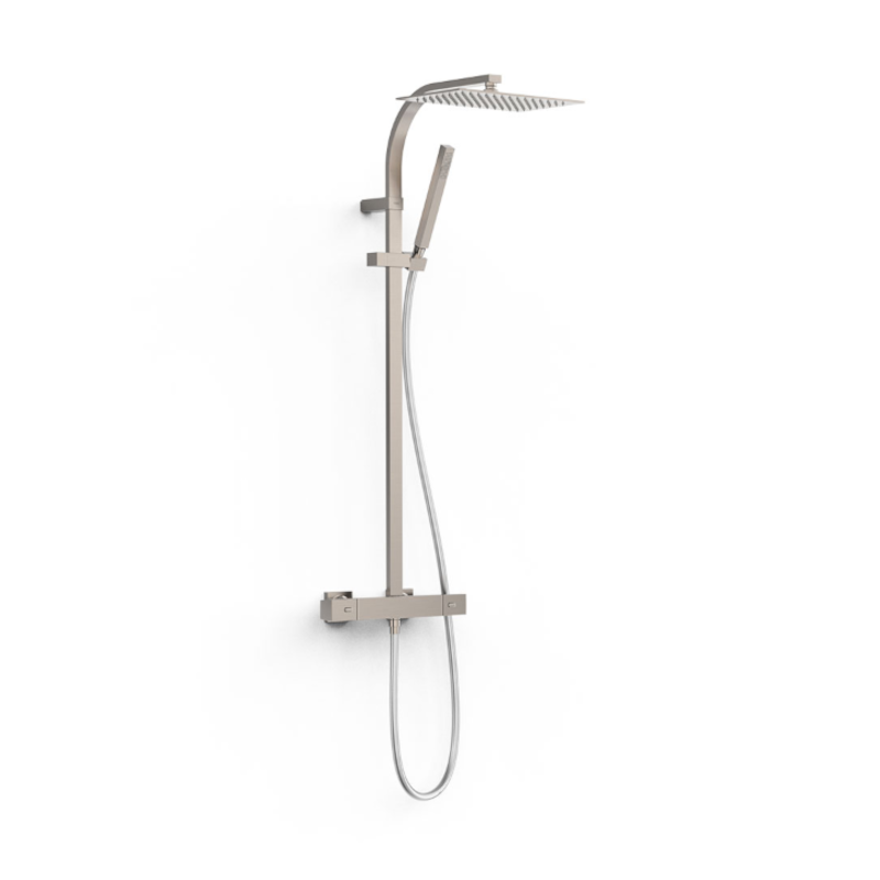 Conjunto termostático ducha OVER-WALL acero - 19039306AC