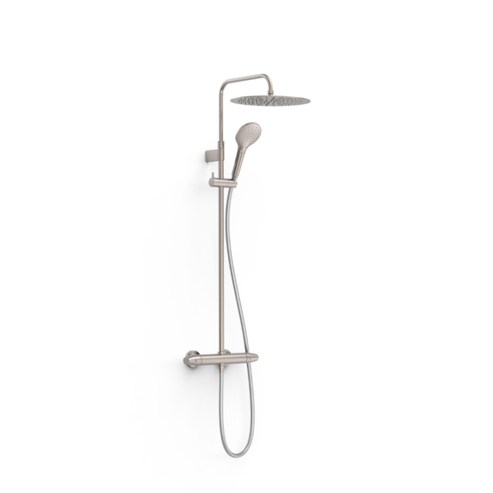 Conjunto termostático ducha OVER-WALL acero - 19038705AC 1