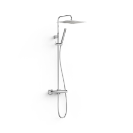 Conjunto termostático ducha OVER-WALL cromo - 19039307 1