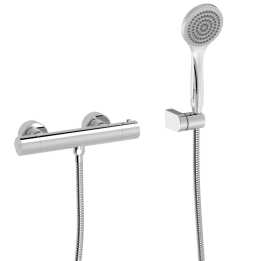 Conjunto termostático ducha BASE PLUS cromo - 21616409 1