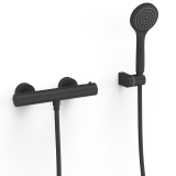 Conjunto termostático ducha BASE PLUS negro mate - 21616409NM 1