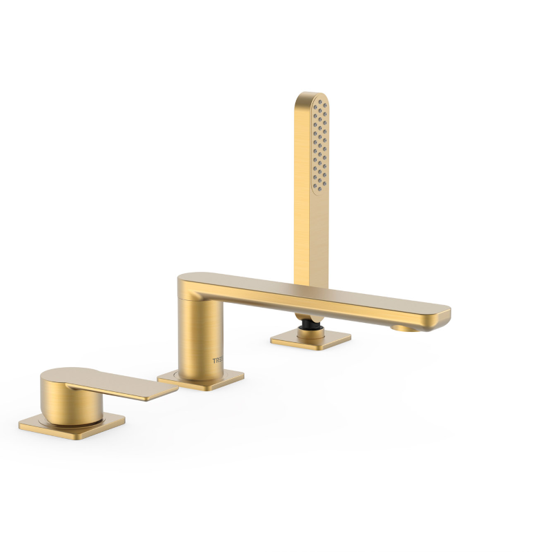 Monomando bañera repisa LOFT-TRES oro mate - 2001620*OM