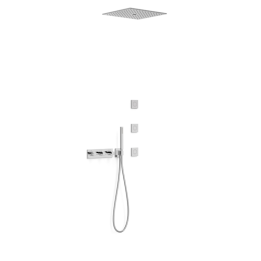 Kit termostático ducha empotrado 4-vías B-SYSTEM cromo - 30725406 1