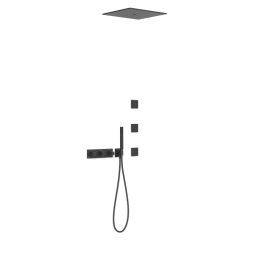 Kit termostático ducha empotrado 4-vías B-SYSTEM negro mate - 30725406NM 1